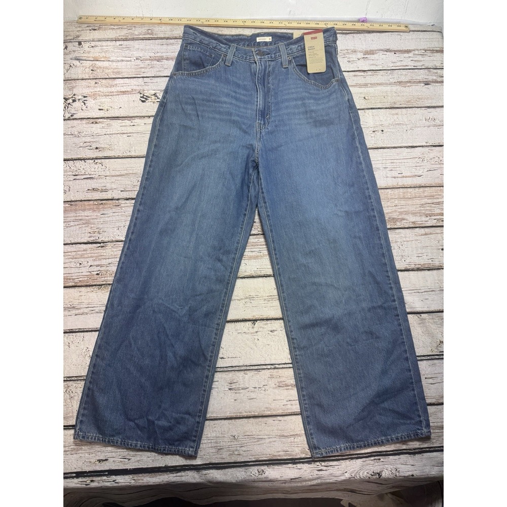 Levi Cinch Baggy Jeans Womens 31x31 Medium Wash Loose Wide Leg NWT - Picture 3 of 11